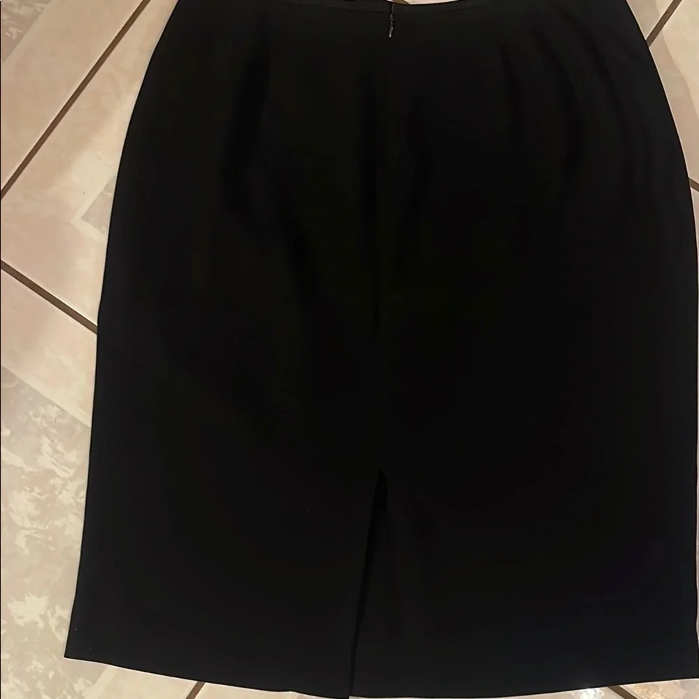 Preston & York Black Tailored Blazer with Skirt Suit Notched Lapel